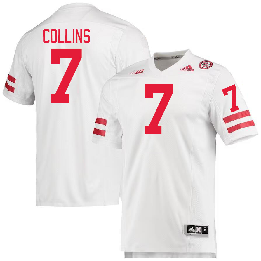 #7 Maliek Collins Nebraska Cornhuskers Jerseys Football Stitched-White